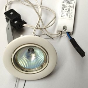 Applique encastrable 8 cm + Spot + Transformateur