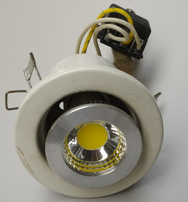 Applique encastrable blanche + Led
