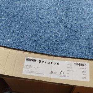 Dalles de moquette bleu